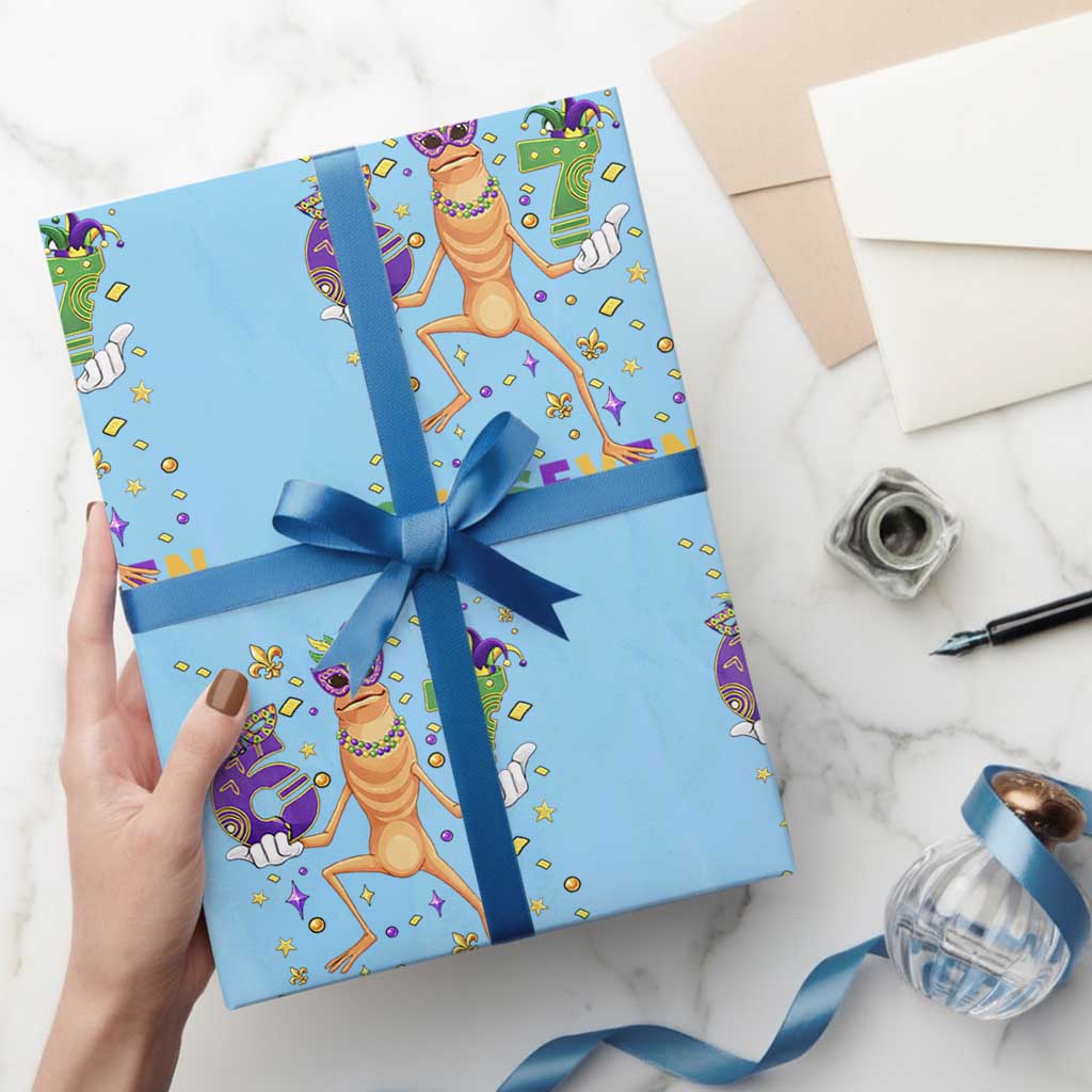 67 Mardi Gras Wrapping Paper Roll Marcus The Worm Carnival Trendy Meme