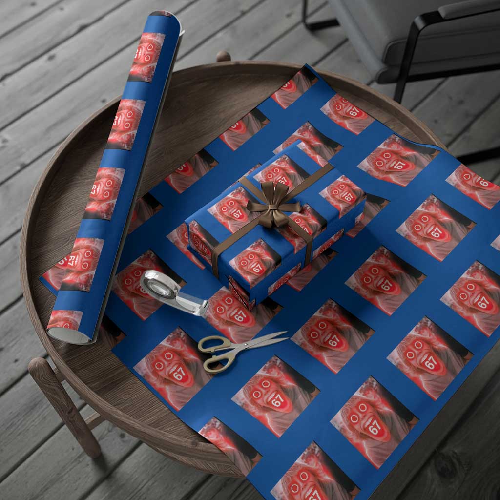67 Mason Kid Glitchcore Graphic Wrapping Paper Roll Screaming Boy Six Seven Viral Meme Devil Edit - Wonder Print Shop