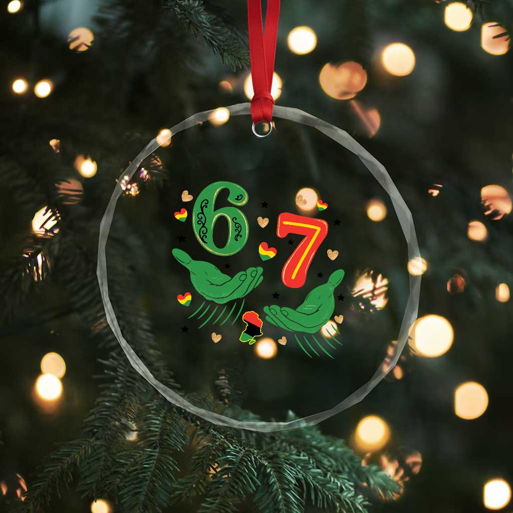 67 Meme Black History Month Crystal Glass Ornament African American Gift