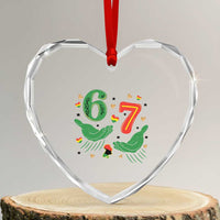 67 Meme Black History Month Heart Crystal Glass Ornament African American Gift