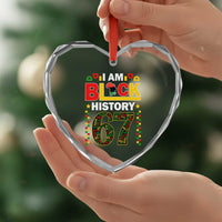 67 Meme Black History Month Heart Crystal Glass Ornament African American Pride