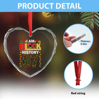 67 Meme Black History Month Heart Crystal Glass Ornament African American Pride