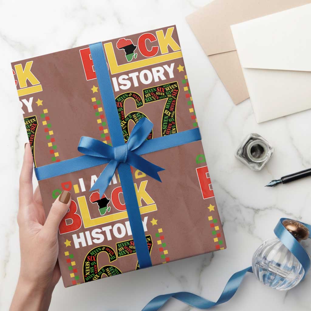 67 Meme Black History Month Wrapping Paper Roll African American Pride