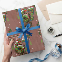 67 Meme Christmas Bigfoot Wrapping Paper Roll Funny Six Seven Wreath Sasquatch Holiday Gag Gift - Wonder Print Shop