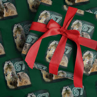 67 Meme Groundhog Wrapping Paper Roll Howling At The Moon Funny Six Seven Meme Ground Hog Day - Wonder Print Shop