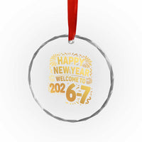 67 New Years Eve Crystal Glass Ornament Funny Six Seven 2026 Meme 6 7 Numbers Kid Gen Alpha - Wonder Print Shop