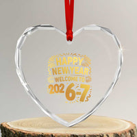 67 New Years Eve Heart Crystal Glass Ornament Funny Six Seven 2026 Meme 6 7 Numbers Kid Gen Alpha - Wonder Print Shop