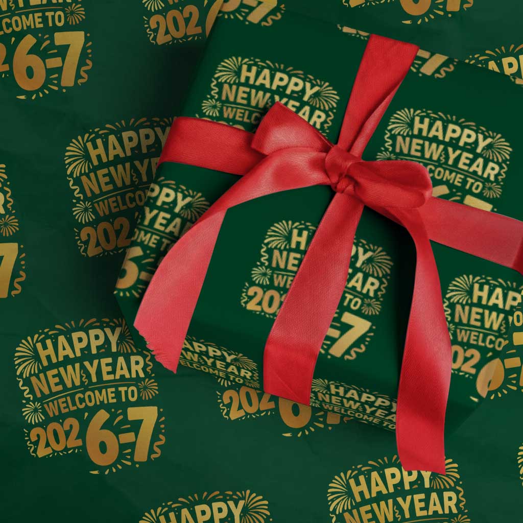 67 New Years Eve Wrapping Paper Roll Funny Six Seven 2026 Meme 6 7 Numbers Kid Gen Alpha - Wonder Print Shop