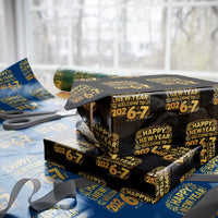 67 New Years Eve Wrapping Paper Roll Funny Six Seven 2026 Meme 6 7 Numbers Kid Gen Alpha - Wonder Print Shop