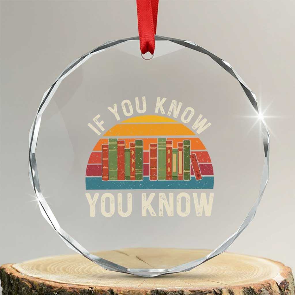 67 Six Seven Book Lover Meme Crystal Glass Ornament If You Know You Know - Wonder Print Shop