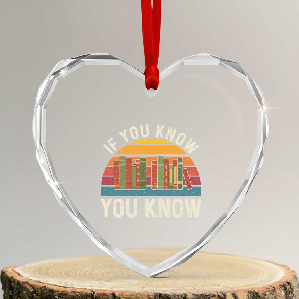 67 Six Seven Book Lover Meme Heart Crystal Glass Ornament If You Know You Know - Wonder Print Shop