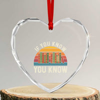 67 Six Seven Book Lover Meme Heart Crystal Glass Ornament If You Know You Know - Wonder Print Shop