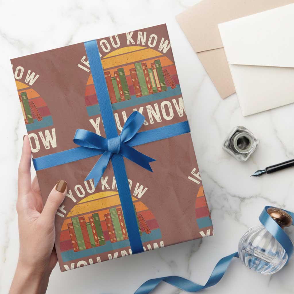 67 Six Seven Book Lover Meme Wrapping Paper Roll If You Know You Know - Wonder Print Shop