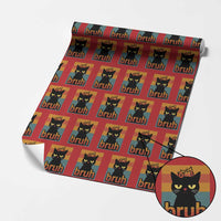 67 Six Seven Bruh Cat Meme Wrapping Paper Roll Cute Black Cat Funny Saying - Wonder Print Shop
