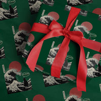 67 Six Seven Bruh Meme Wrapping Paper Roll Funny Japanese Black Cat Surfing The Great Wave Kanagawa - Wonder Print Shop