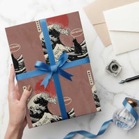 67 Six Seven Bruh Meme Wrapping Paper Roll Funny Japanese Black Cat Surfing The Great Wave Kanagawa - Wonder Print Shop