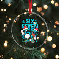 67 Six Seven Christmas Crystal Glass Ornament Funny Italian Brainrot Meme - Wonder Print Shop