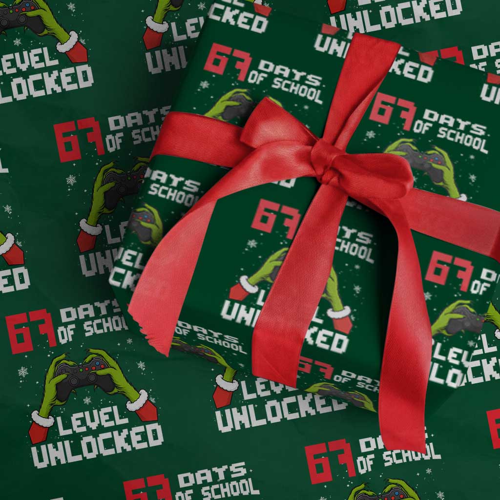 67 Six Seven Christmas Meme Wrapping Paper Roll Funny Elf Hand Video Game Xmas - Wonder Print Shop