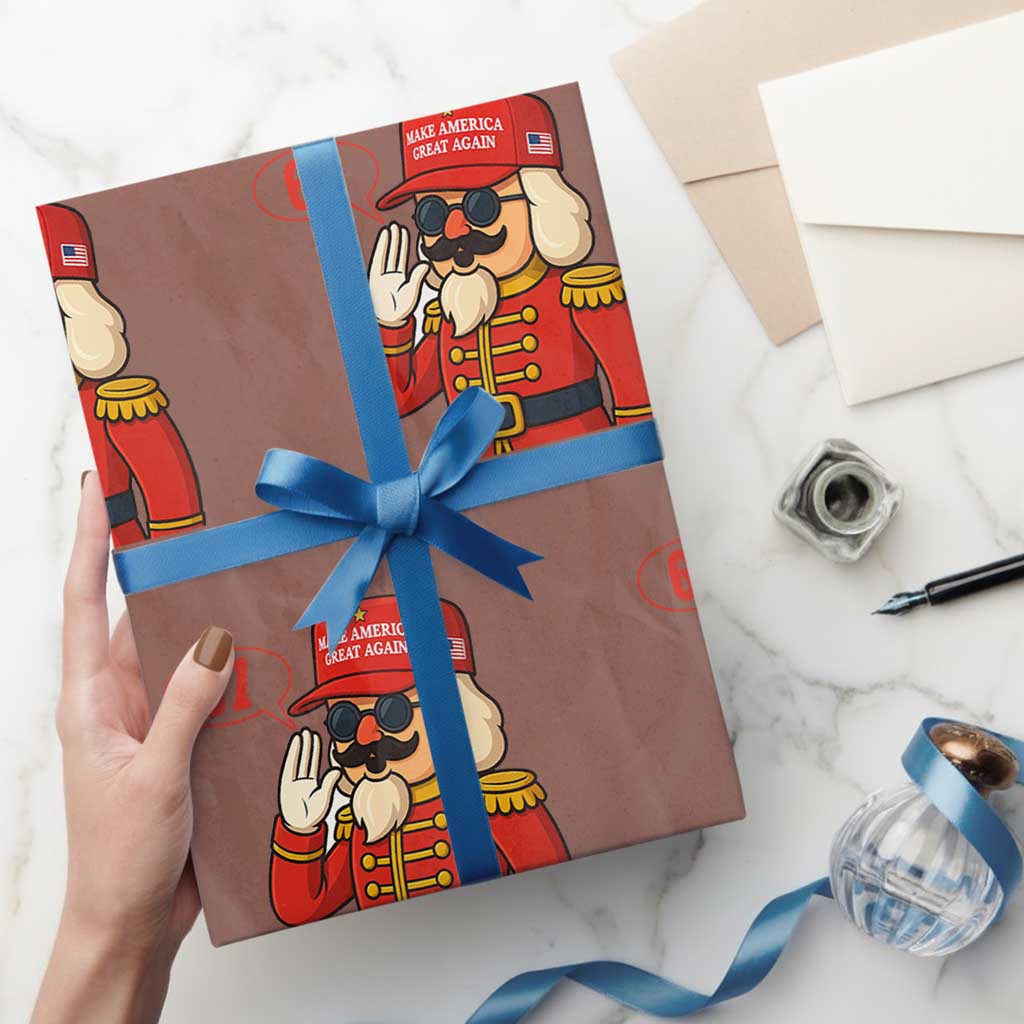67 Six Seven Christmas Meme Wrapping Paper Roll Funny Nutcracker Make Xmas Great Again - Wonder Print Shop