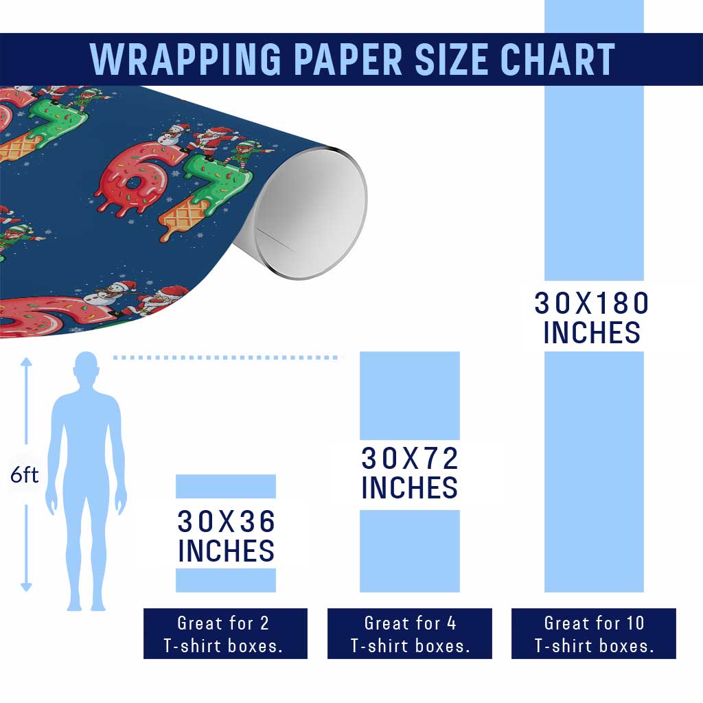 67 Six Seven Christmas Wrapping Paper Roll Funny Dabbing Santa Elf Friends 6 7 Meme Gen Alpha Slang - Wonder Print Shop