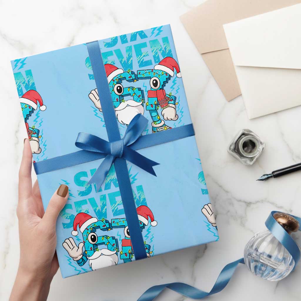 67 Six Seven Christmas Wrapping Paper Roll Funny Italian Brainrot Meme - Wonder Print Shop