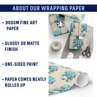 67 Six Seven Christmas Wrapping Paper Roll Funny Italian Brainrot Meme - Wonder Print Shop
