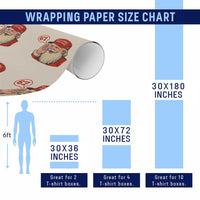 67 Six Seven Christmas Wrapping Paper Roll Santa MAGA Hat Xmas - Wonder Print Shop