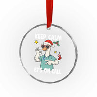 67 Six Seven Goose Nurse Christmas Meme Crystal Glass Ornament - Wonder Print Shop