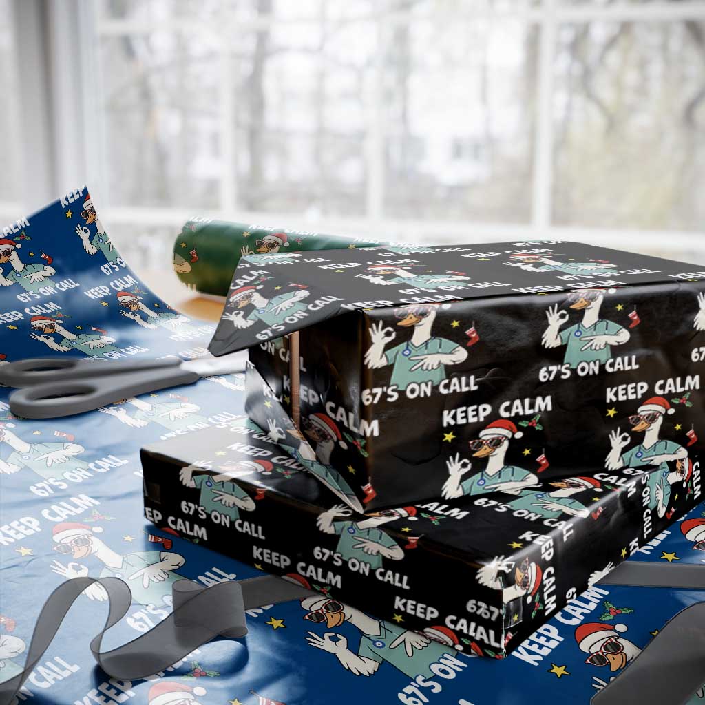 67 Six Seven Goose Nurse Christmas Meme Wrapping Paper Roll - Wonder Print Shop