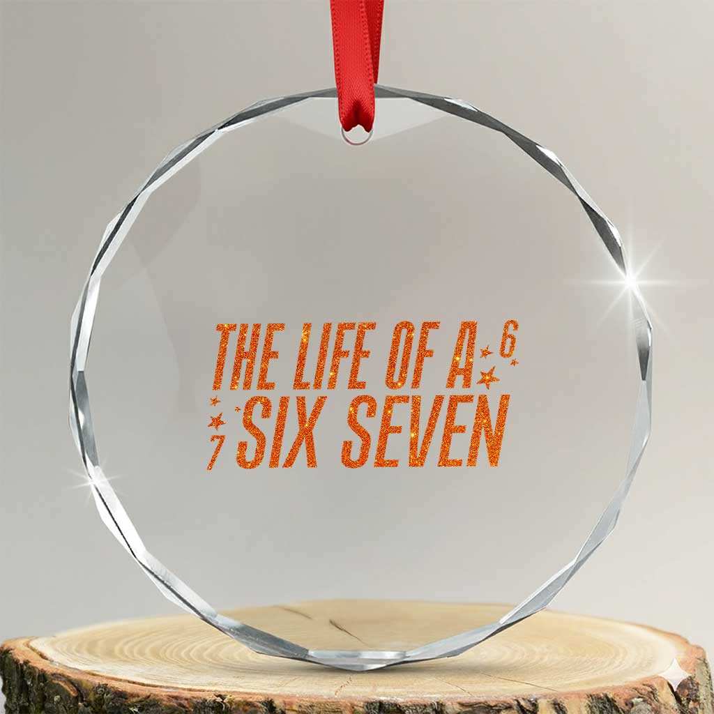 67 Six Seven Meme Crystal Glass Ornament - Wonder Print Shop