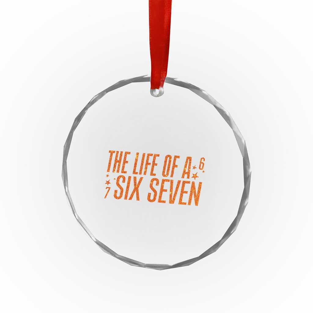 67 Six Seven Meme Crystal Glass Ornament - Wonder Print Shop