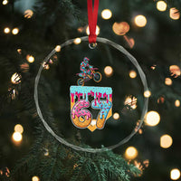 67 Six Seven Meme Crystal Glass Ornament Funny Dirt Bike Motocross Ice Cream Drip - Wonder Print Shop