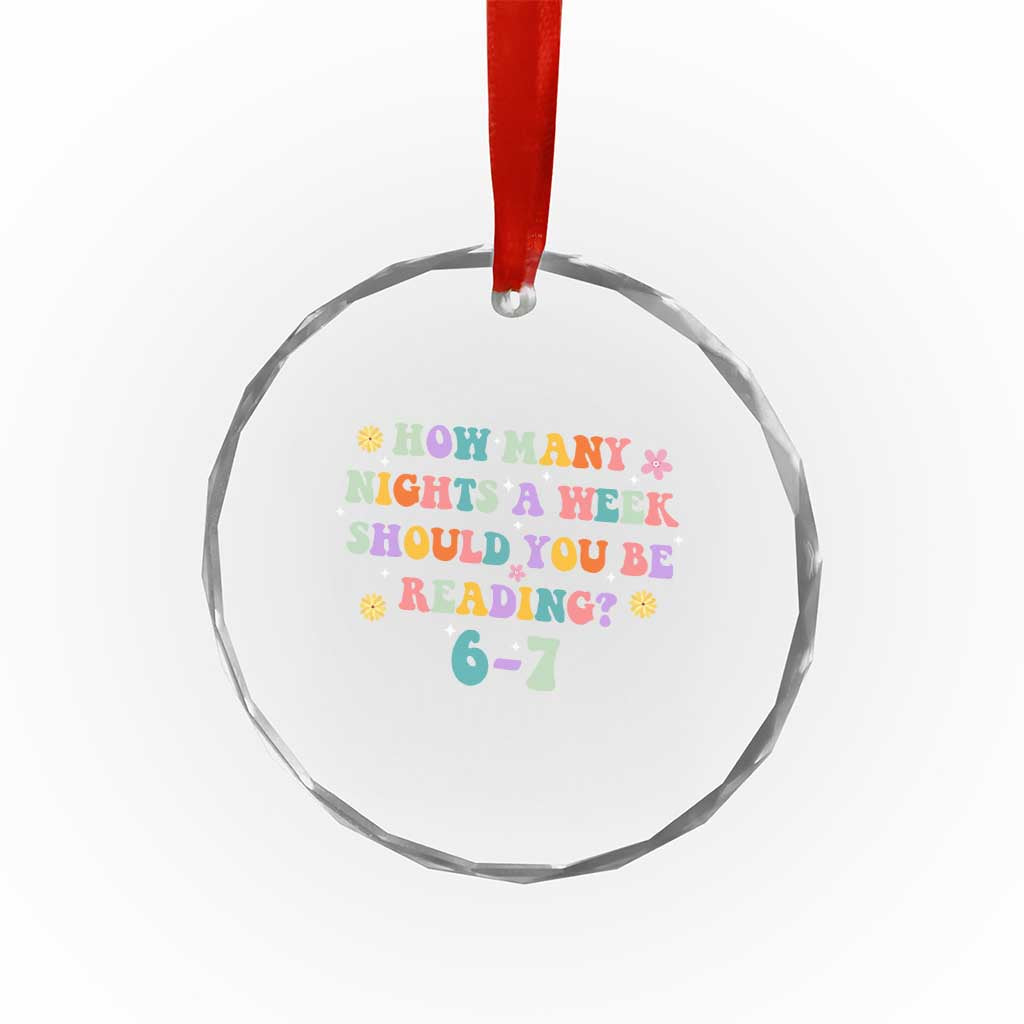 67 Six Seven Meme Crystal Glass Ornament Funny Reading Book Lover - Wonder Print Shop