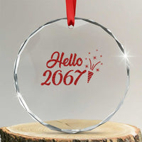67 Six Seven Meme Crystal Glass Ornament New Year 2026 - Wonder Print Shop