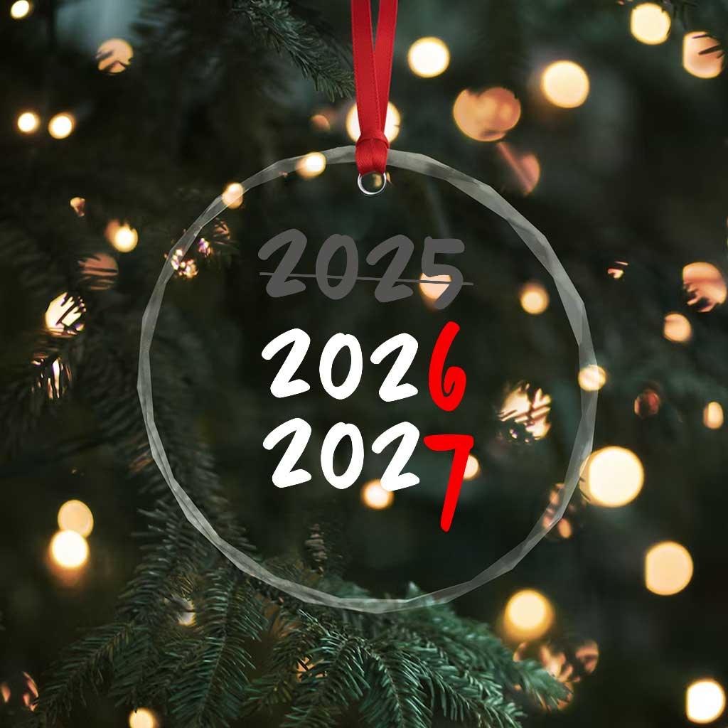 67 Six Seven Meme Crystal Glass Ornament New Year 2026 Gen Alpha Slang - Wonder Print Shop