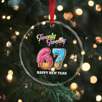 67 Six Seven Meme Crystal Glass Ornament New Year 2026 Ice Cream Drip - Wonder Print Shop