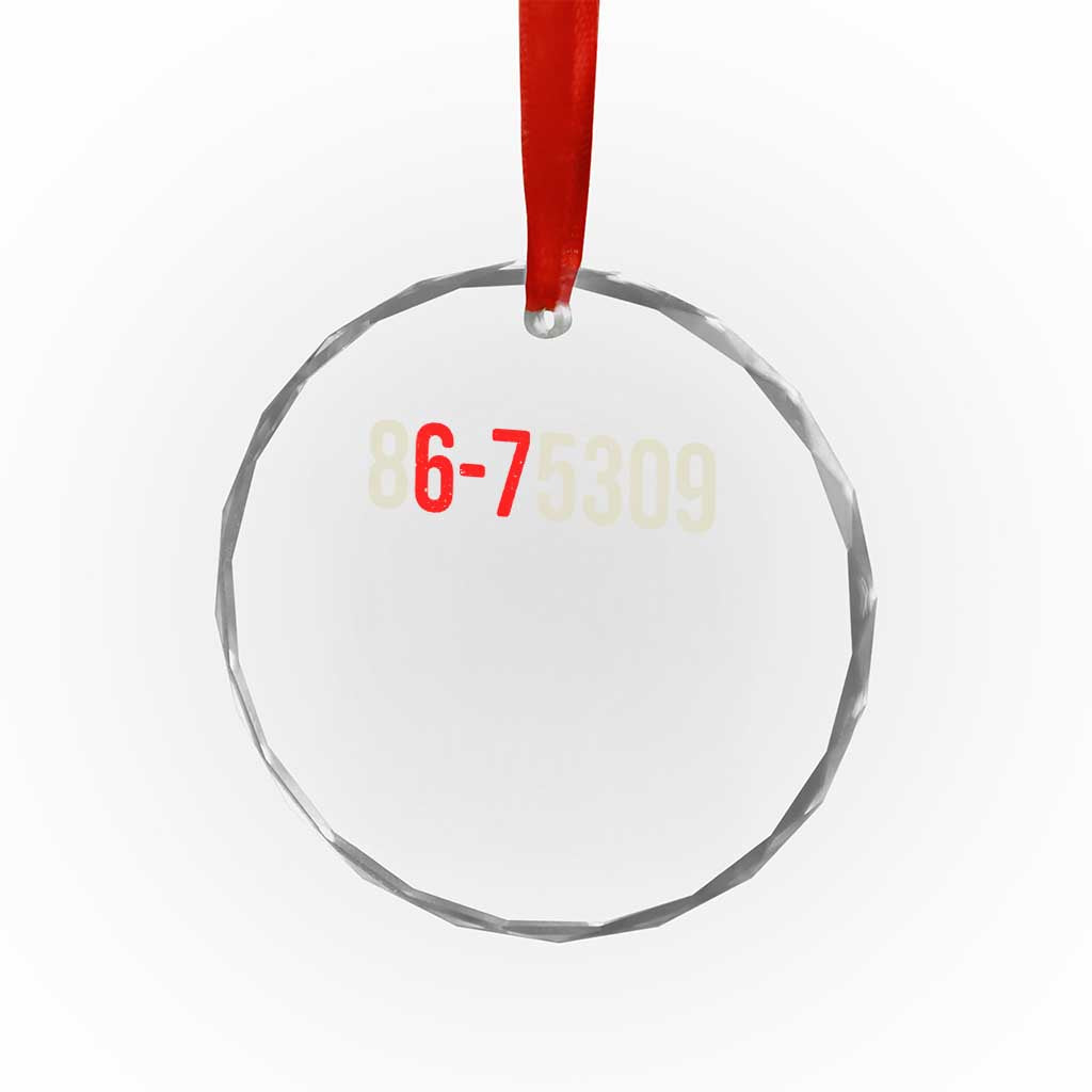 67 Six Seven Meme Crystal Glass Ornament Vintage 80s Music 8675309 Jenny - Wonder Print Shop