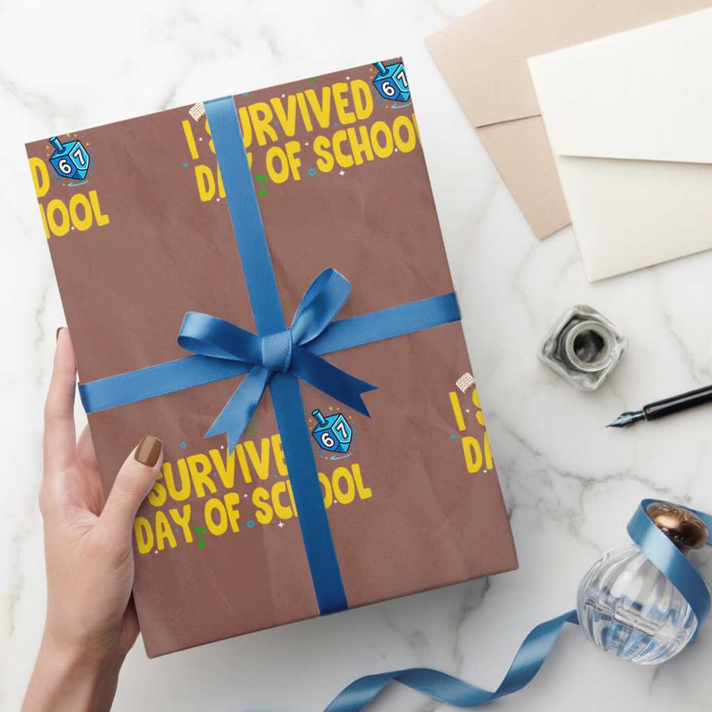 67 Six Seven Meme Wrapping Paper Roll Funny Hanukkah School Days - Wonder Print Shop