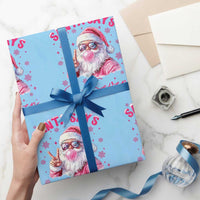 67 Six Seven Pink Santa Christmas Meme Wrapping Paper Roll - Wonder Print Shop