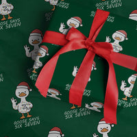 67 Six Seven Silly Goose Christmas Meme Wrapping Paper Roll - Wonder Print Shop