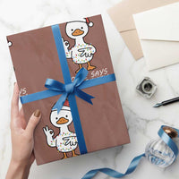 67 Six Seven Silly Goose Christmas Meme Wrapping Paper Roll - Wonder Print Shop
