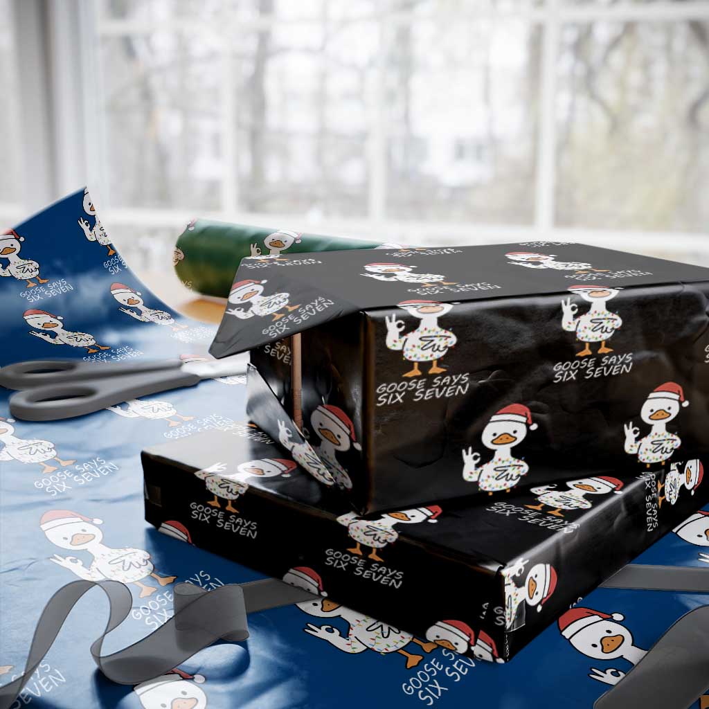 67 Six Seven Silly Goose Christmas Meme Wrapping Paper Roll - Wonder Print Shop