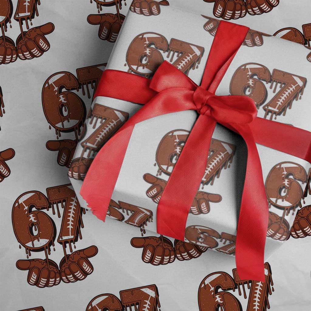 67 Six Seven Wrapping Paper Roll Funny Football Meme - Wonder Print Shop