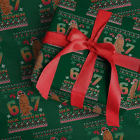 67 Six Seven Xmas Wrapping Paper Roll Marcus The Worm Robert Meme - Wonder Print Shop