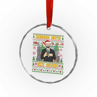 67 Six Seven Zohran Mamdani Christmas Crystal Glass Ornament Progressive Democrats - Wonder Print Shop