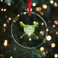 67 St Patricks Day Crystal Glass Ornament Funny Six Seven Baseball Sport Party Meme