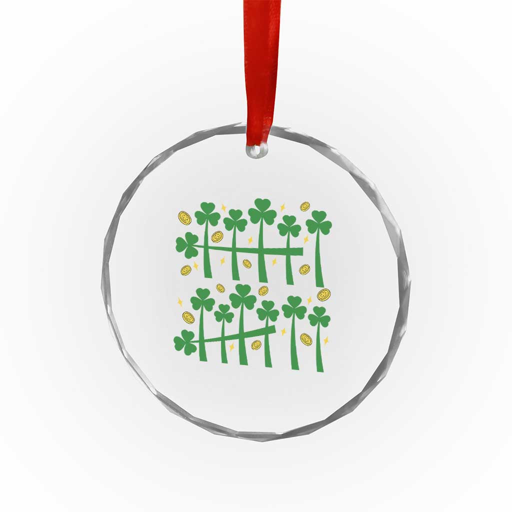 67 St Patricks Day Crystal Glass Ornament Funny Six Seven Gen Alpha Meme