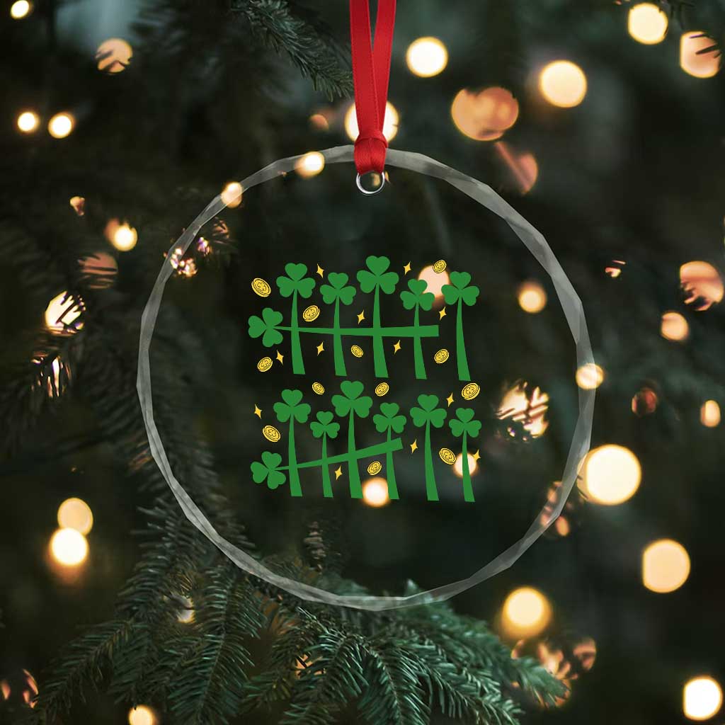 67 St Patricks Day Crystal Glass Ornament Funny Six Seven Gen Alpha Meme