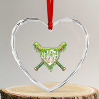 67 St Patricks Day Heart Crystal Glass Ornament Funny Six Seven Baseball Sport Party Meme