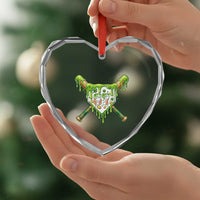 67 St Patricks Day Heart Crystal Glass Ornament Funny Six Seven Baseball Sport Party Meme